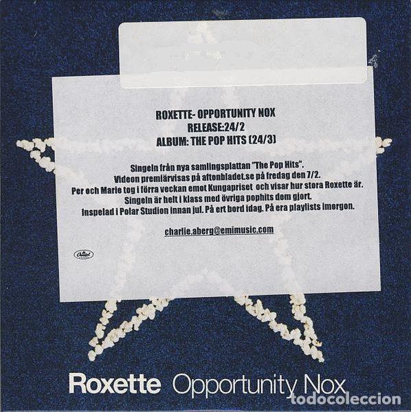 CDs de m&uacute;sica: Roxette &ndash; Opportunity Nox (CD, Capitol Records CDPRO4322) - Foto 4