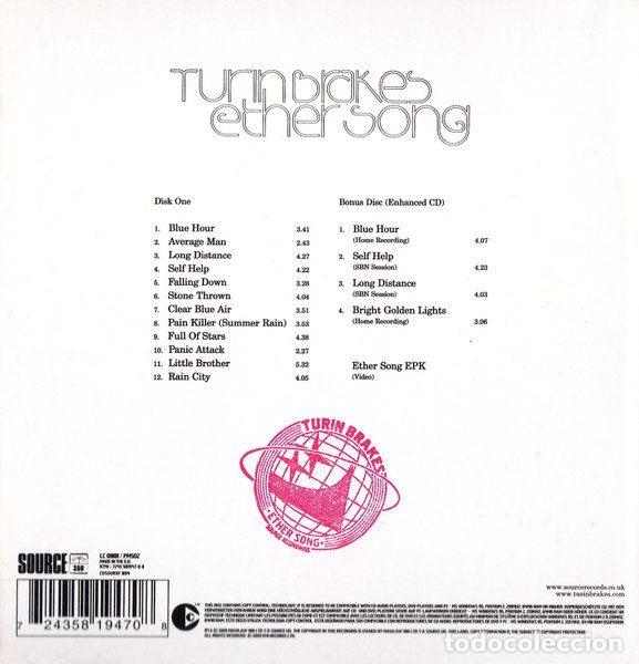 CDs de m&uacute;sica: Turin Brakes &ndash; Ether Song (CD, Source CDSOURXF 054) - Foto 2