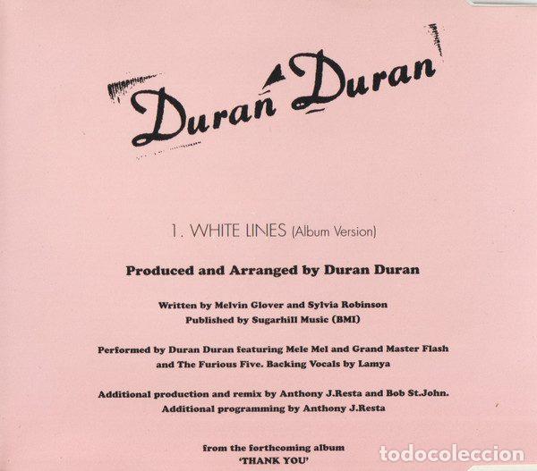 CDs de m&uacute;sica: Duran Duran &ndash; White Lines (CD, Parlophone CDINTPRO 2) - Foto 3