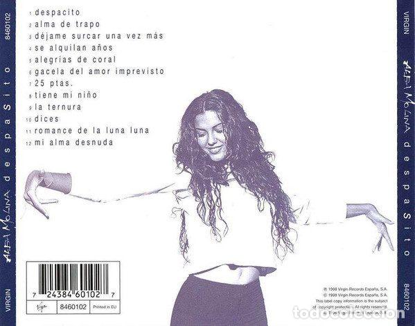 CDs de m&uacute;sica: Alba Molina &ndash; Despasito (CD, Virgin 8460102) - Foto 2