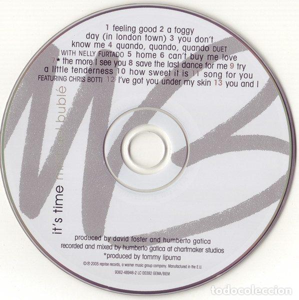 CDs de m&uacute;sica: Michael Bubl&eacute; &ndash; Its Time (CD, 143 Records 9362-48946-2) - Foto 3