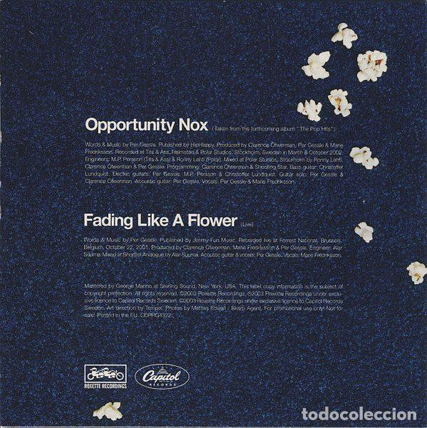CDs de m&uacute;sica: Roxette &ndash; Opportunity Nox (CD, Capitol Records CDPRO4322) - Foto 2