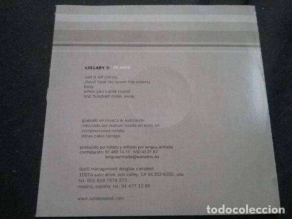 CDs de m&uacute;sica: Lullaby &ndash; RE-MAKE (CD, Lengua Armada LA005) - Foto 2