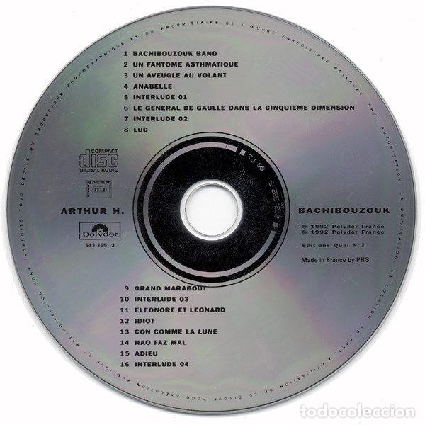 CDs de m&uacute;sica: Arthur H &ndash; Bachibouzouk (CD, Polydor 513 355-2) - Foto 3