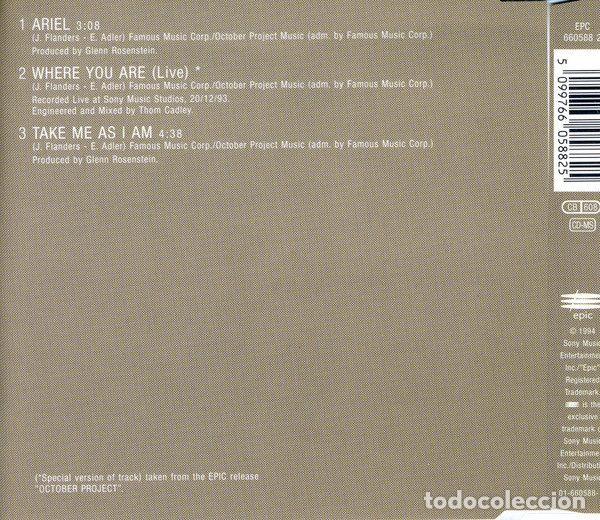 CDs de m&uacute;sica: October Project &ndash; Ariel (CD, Epic EPC 660588 2) - Foto 2