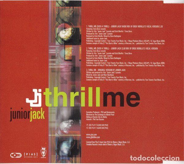 CDs de m&uacute;sica: Junior Jack &ndash; Thrill Me (CD, Vendetta Records VENCDS 384) - Foto 2
