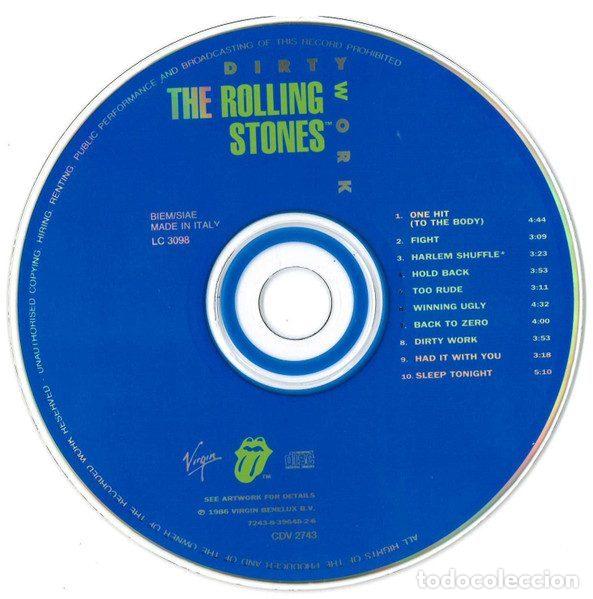CDs de m&uacute;sica: Rolling Stones &ndash; Dirty Work (CD, Virgin CDV 2743) - Foto 3