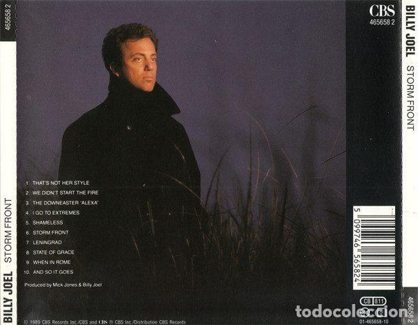 CDs de m&uacute;sica: Billy Joel &ndash; Storm Front (CD, CBS 465658 2) - Foto 2