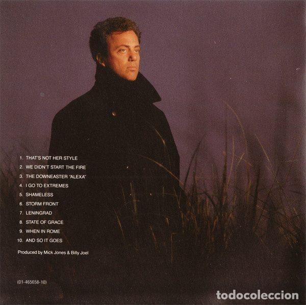 CDs de m&uacute;sica: Billy Joel &ndash; Storm Front (CD, CBS 465658 2) - Foto 6