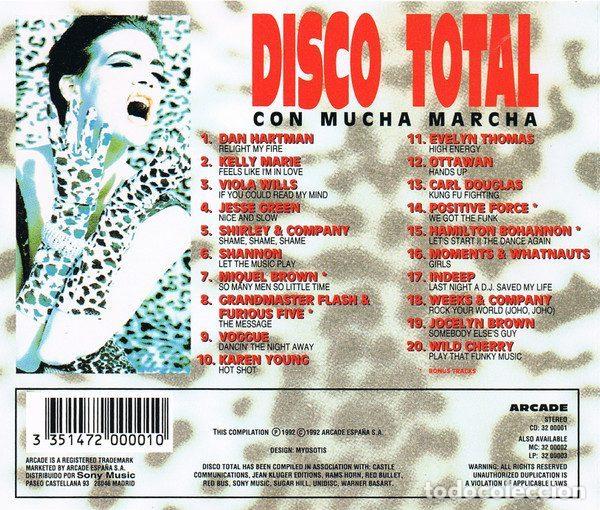 CDs de m&uacute;sica: Various &ndash; Disco Total Con Mucha Marcha (CD, Arcade 32 00001) - Foto 5