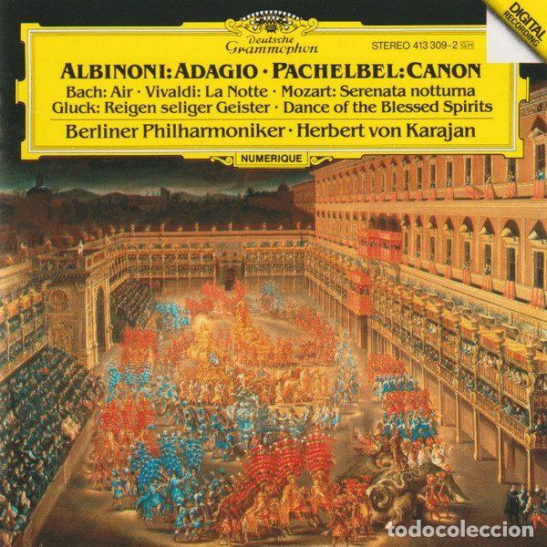 Music CDs: Albinoni &bull; Pachelbel, Bach, Vivaldi, Mozart, Gluck, Berliner Philharmoniker, Herbert von Karajan...