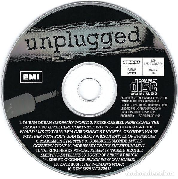 CDs de m&uacute;sica: Various &ndash; Unplugged (CD, EMI 0777 7 89660 29) - Foto 3