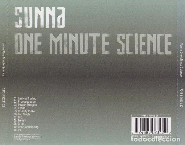 CDs de m&uacute;sica: Sunna &ndash; One Minute Science (CD, Melankolic CDSAD11) - Foto 2