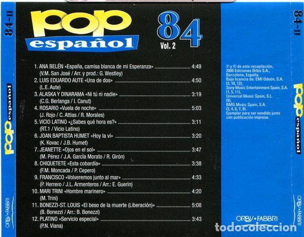 CDs de m&uacute;sica: Various &ndash; Pop Espa&ntilde;ol 84 (Vol.2) (CD, Orbis POP-14) - Foto 3