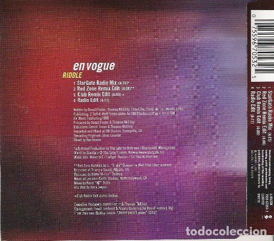 CDs de m&uacute;sica: En Vogue &ndash; Riddle (CD, Elektra E7053CD) - Foto 2