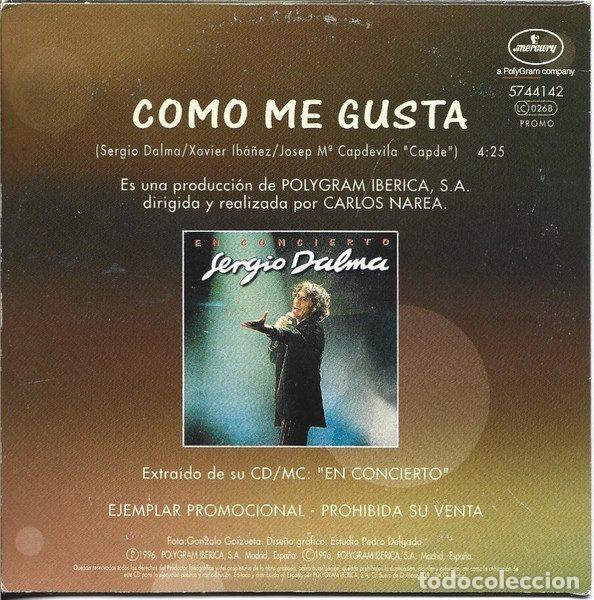 CDs de m&uacute;sica: Sergio Dalma &ndash; Como Me Gusta (CD, PolyGram Ib&eacute;rica, S.A. none) - Foto 2