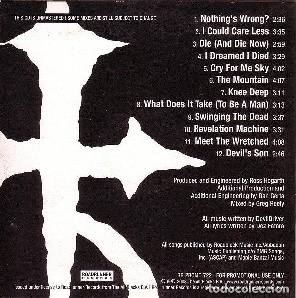 CDs de m&uacute;sica: DevilDriver &ndash; DevilDriver (CD, Roadrunner Records RR PROMO 722) - Foto 2