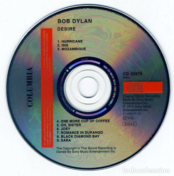 CDs de m&uacute;sica: Bob Dylan &ndash; Desire (CD, Columbia CD 32570) - Foto 3