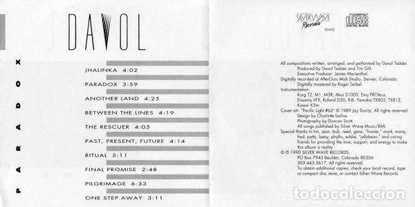 CDs de m&uacute;sica: Davol &ndash; Paradox (CD, Silver Wave Records SD-603) - Foto 3