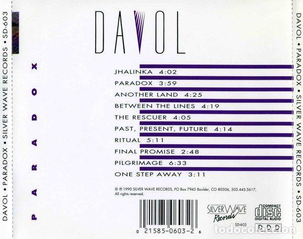 CDs de m&uacute;sica: Davol &ndash; Paradox (CD, Silver Wave Records SD-603) - Foto 5