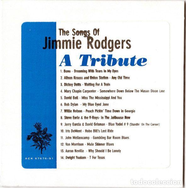 Musik-CDs: Various &ndash; The Songs Of Jimmie Rodgers - A Tribute (CD, Columbia ACK 67676 S2)