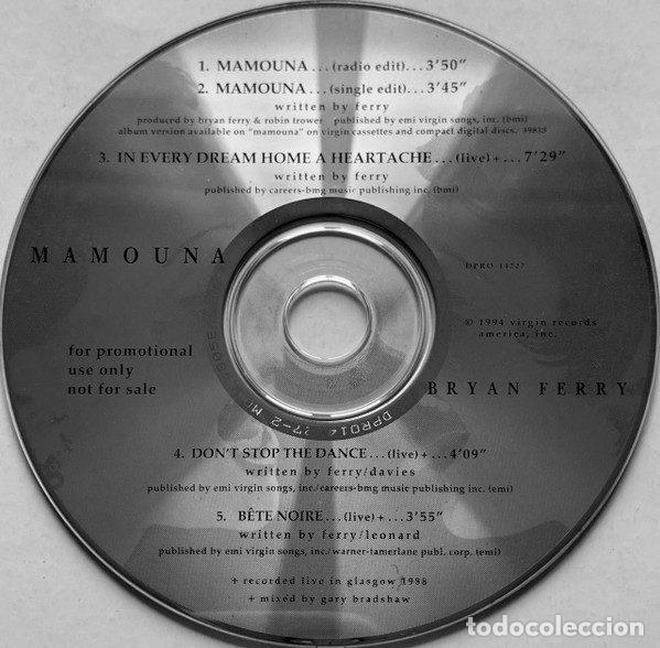 CDs de m&uacute;sica: Bryan Ferry &ndash; Mamouna (CD, Virgin DPRO-14227) - Foto 3