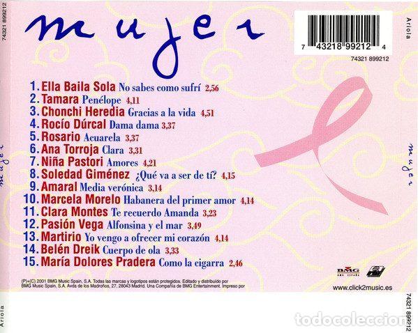 CDs de m&uacute;sica: Various &ndash; Mujer (CD, BMG 74321 899212) - Foto 2