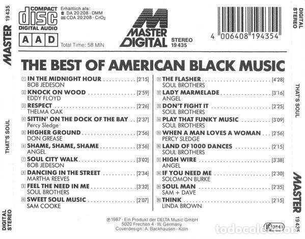 CDs de m&uacute;sica: Various &ndash; Thats Soul (CD, Master Digital 19 435) - Foto 2