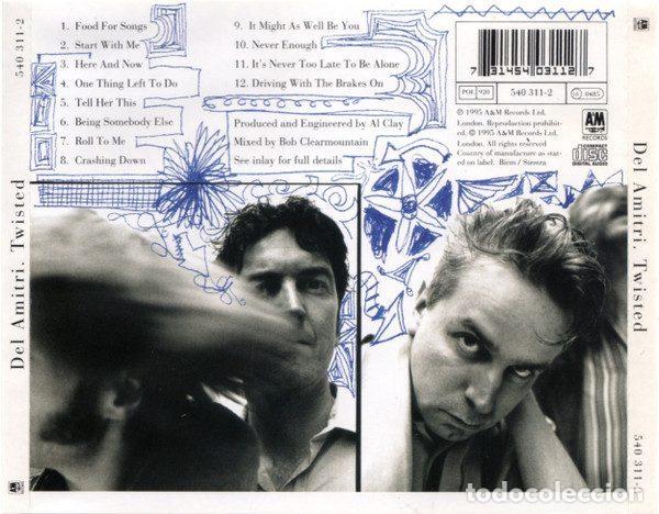 CDs de m&uacute;sica: Del Amitri &ndash; Twisted (CD, A&M Records 540 311-2) - Foto 4