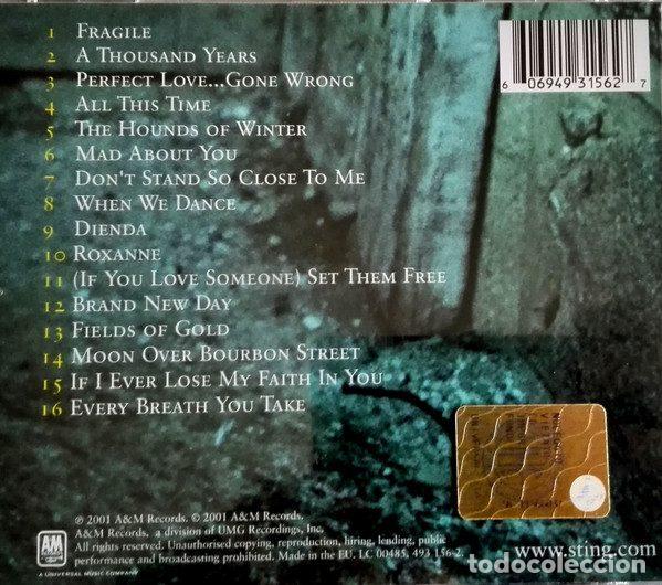 CDs de m&uacute;sica: Sting &ndash; ...All This Time (CD, A&M Records 493 156-2) - Foto 2