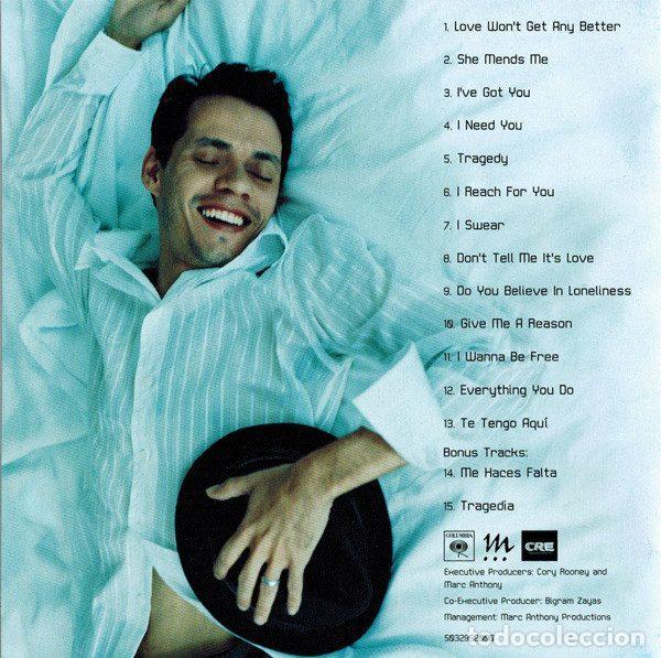 CDs de m&uacute;sica: Marc Anthony &ndash; Mended (CD, Columbia 2 503295) - Foto 6