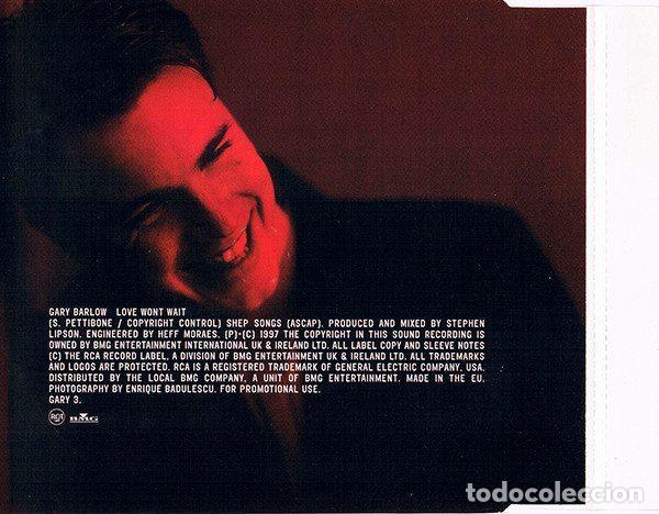 CDs de m&uacute;sica: Gary Barlow &ndash; Love Wont Wait (CD, RCA GARY 3) - Foto 3