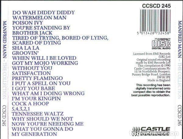 CDs de m&uacute;sica: Manfred Mann &ndash; The Collection (CD, Castle Communications CCSCD 245) - Foto 2