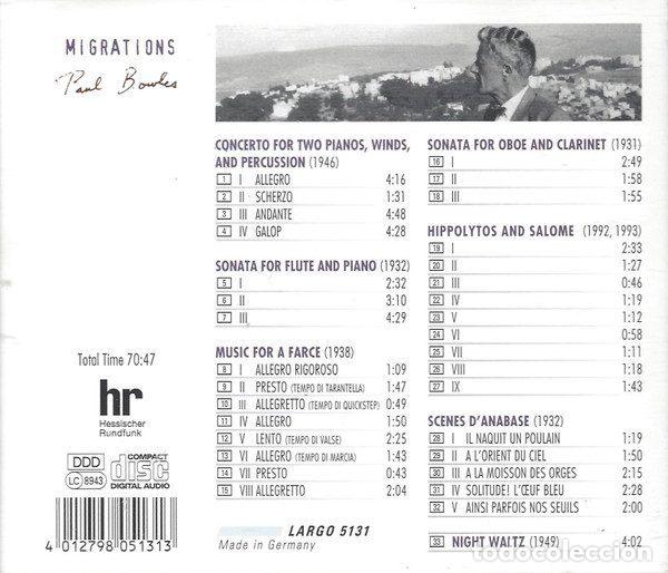 CDs de m&uacute;sica: Paul Bowles &ndash; Migrations (CD, Largo LARGO 5131) - Foto 2