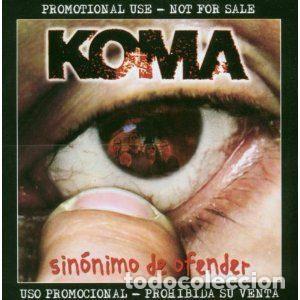 CD de M&uacute;sica: Koma &ndash; Sin&oacute;nimo De Ofender (CD, Locomotive Records LM191 CD PROMO)