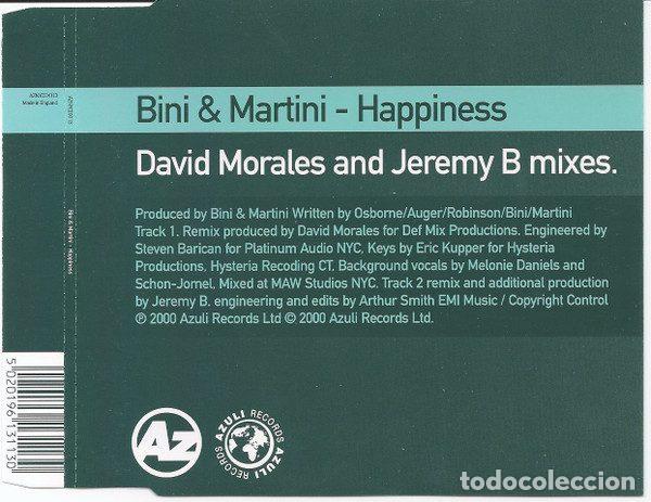 CD di Musica: Bini & Martini &ndash; Happiness (CD, Azuli Records AZNYCDX113)