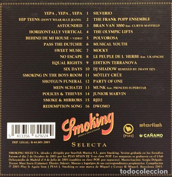 CDs de m&uacute;sica: Various &ndash; Smoking Selecta (CD, [pias] PIASE012CD) - Foto 2