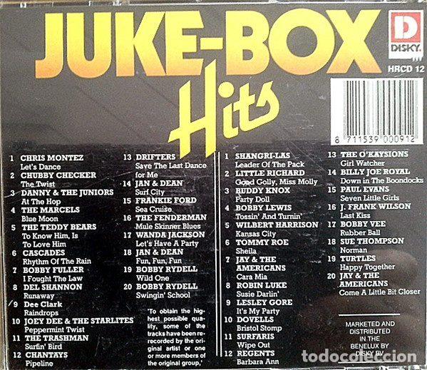 CDs de m&uacute;sica: Various &ndash; Juke-Box Hits (CD, Disky HRCD 12) - Foto 2