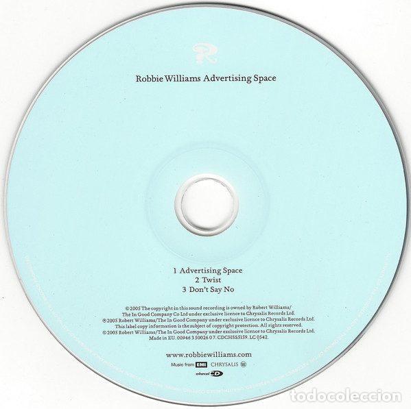 CDs de m&uacute;sica: Robbie Williams &ndash; Advertising Space (CD, Chrysalis CDCHSS5159) - Foto 3