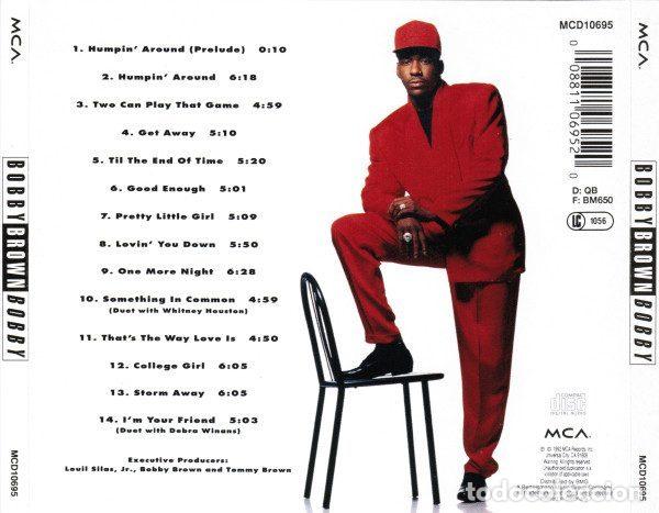 CDs de m&uacute;sica: Bobby Brown &ndash; Bobby (CD, MCA Records MCD10695) - Foto 2
