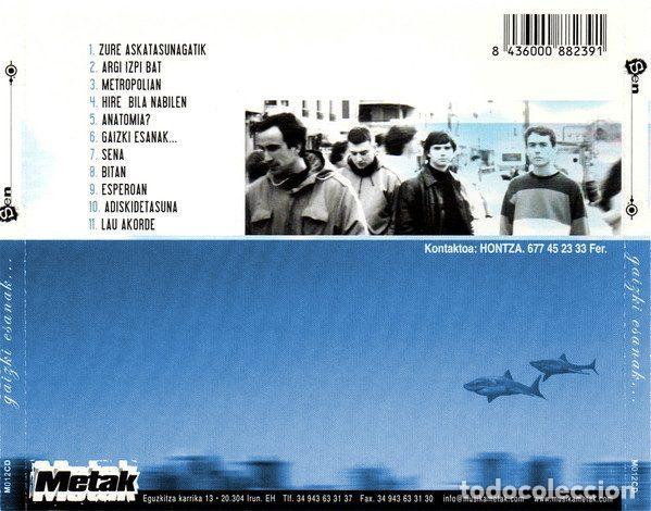 CDs de m&uacute;sica: Sen &ndash; Gaizki Esanak... (CD, Metak M012CD) - Foto 2