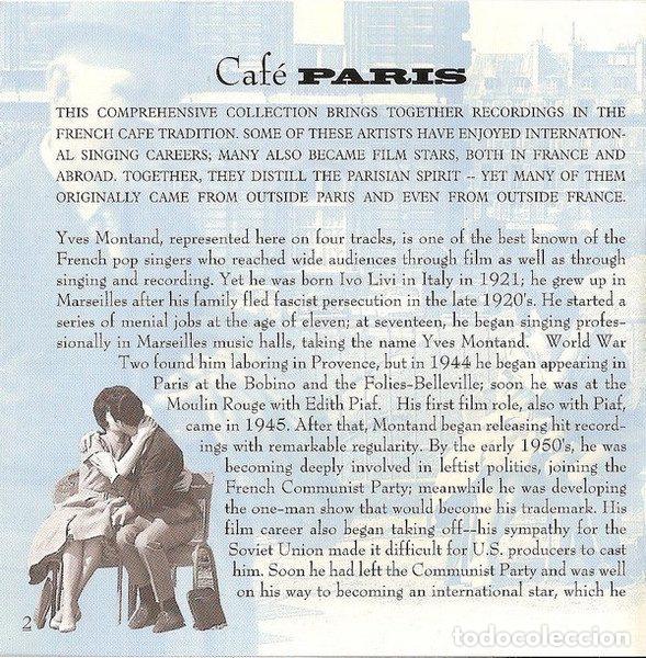 CDs de m&uacute;sica: Various &ndash; Caf&eacute; Paris (CD, CAF 800152) - Foto 6