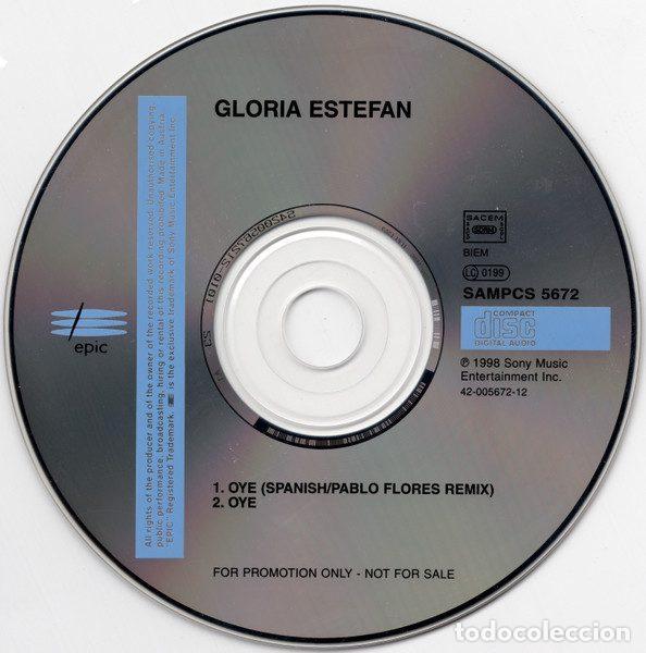 CDs de m&uacute;sica: Gloria Estefan &ndash; Oye (CD, Epic SAMPCS 5672) - Foto 3