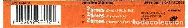 CDs de m&uacute;sica: Ann Lee &ndash; 2 Times (CD, Systematic SYSCD31) - Foto 2