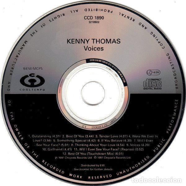 CDs de m&uacute;sica: Kenny Thomas &ndash; Voices (CD, Cooltempo ccd1890) - Foto 3