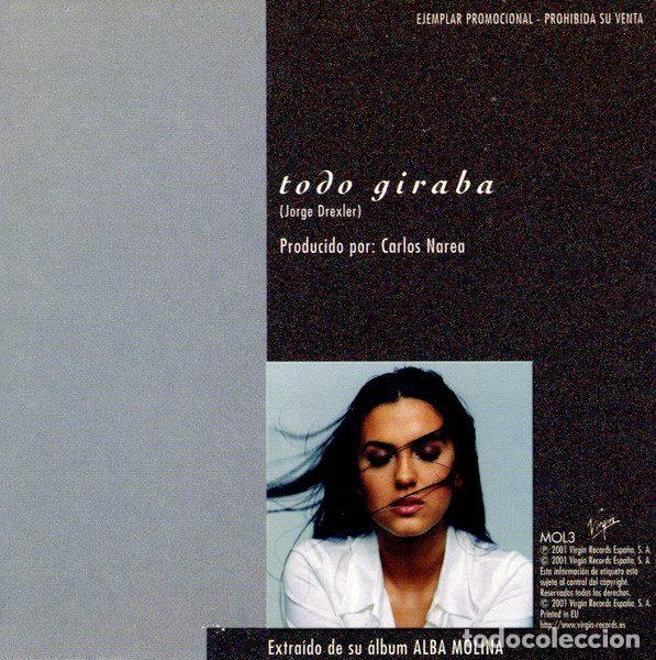 CDs de m&uacute;sica: Alba Molina &ndash; Todo Giraba (CD, Virgin MOL 3) - Foto 2