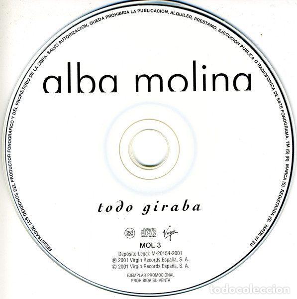 CDs de m&uacute;sica: Alba Molina &ndash; Todo Giraba (CD, Virgin MOL 3) - Foto 3