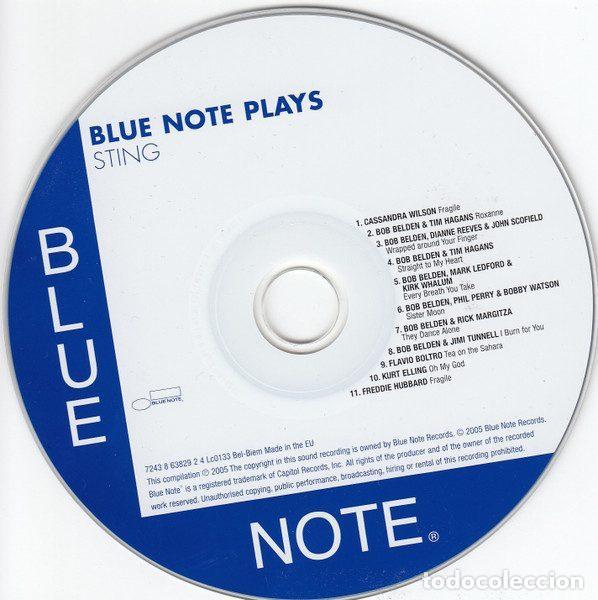 CDs de m&uacute;sica: Various &ndash; Blue Note Plays Sting (CD, Blue Note 7243 8 63829 2 4) - Foto 2