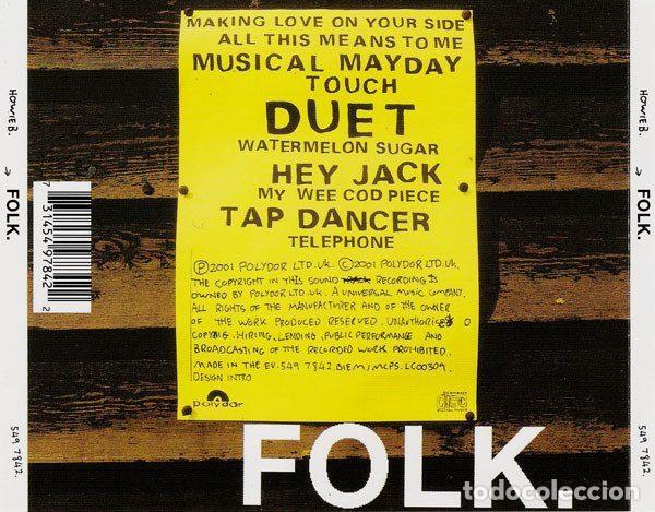 CDs de m&uacute;sica: Howie B. &ndash; Folk. (CD, Polydor 549 7842) - Foto 2