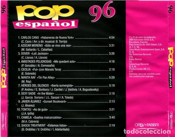 CDs de m&uacute;sica: Various &ndash; Pop Espa&ntilde;ol 96 (CD, Orbis POP-32) - Foto 3